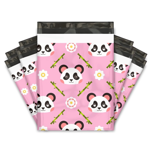 25 10X13 Poly Mailers, Pink Panda, Shipping Envelopes, PRICE IS FIRM - Picture 5 of 5